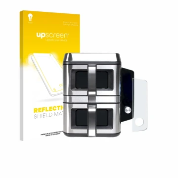 Parte frontal de un envase de producto con el logotipo de la marca upscreen. Al lado se muestra el dispositivo KOENIC KTAF-TR 