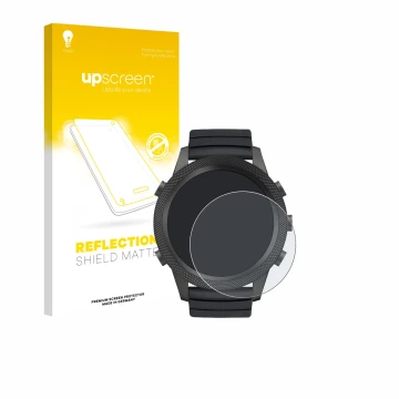 Parte frontal de un envase de producto con el logotipo de la marca upscreen. Al lado se muestra el dispositivo North Edge Apac