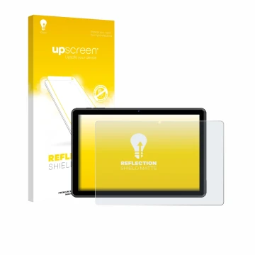 Parte frontal de un envase de producto con el logotipo de la marca upscreen. Al lado se muestra el dispositivo Hasskya K30/K50