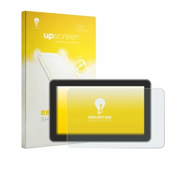 Parte frontal de un envase de producto con el logotipo de la marca upscreen. Al lado se muestra el dispositivo Bambu Lab H2C c