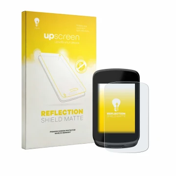 Parte frontal de un envase de producto con el logotipo de la marca upscreen. Al lado se muestra el dispositivo Magene C606 Pro