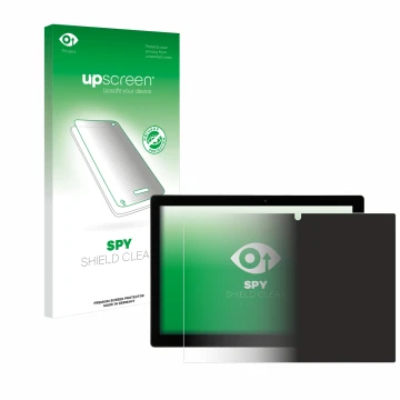 Parte frontal de un envase de producto con el logotipo de la marca upscreen. Al lado se muestra el dispositivo Hyrican Enwo Pa