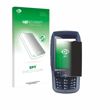 Parte frontal de un envase de producto con el logotipo de la marca upscreen. Al lado se muestra el dispositivo Malux SED GPH-6