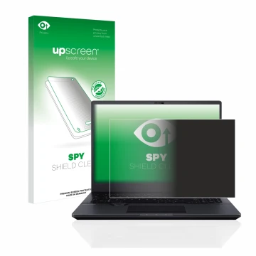 Parte frontal de un envase de producto con el logotipo de la marca upscreen. Al lado se muestra el dispositivo ASUS ProArt Stu