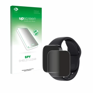 Parte frontal de un envase de producto con el logotipo de la marca upscreen. Al lado se muestra el dispositivo Xiaomi Redmi Wa