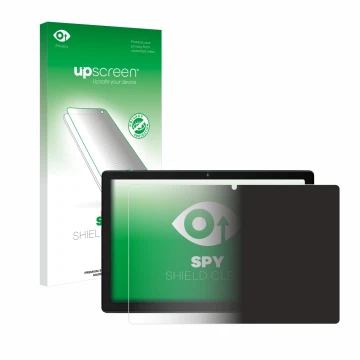 Parte frontal de un envase de producto con el logotipo de la marca upscreen. Al lado se muestra el dispositivo HotLight HLT100