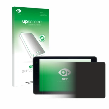 Parte frontal de un envase de producto con el logotipo de la marca upscreen. Al lado se muestra el dispositivo YoloLiv YoloBox