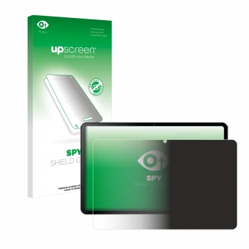 Parte frontal de un envase de producto con el logotipo de la marca upscreen. Al lado se muestra el dispositivo Doogee T20 Ultr