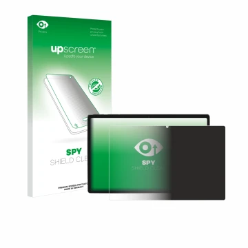 Parte frontal de un envase de producto con el logotipo de la marca upscreen. Al lado se muestra el dispositivo Goodtel G10 con
