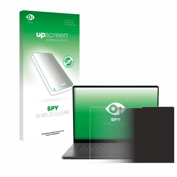 Parte frontal de un envase de producto con el logotipo de la marca upscreen. Al lado se muestra el dispositivo ASUS ROG Zephyr