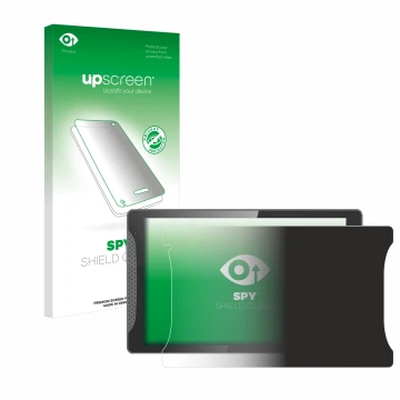 Parte frontal de un envase de producto con el logotipo de la marca upscreen. Al lado se muestra el dispositivo Logicom Multime