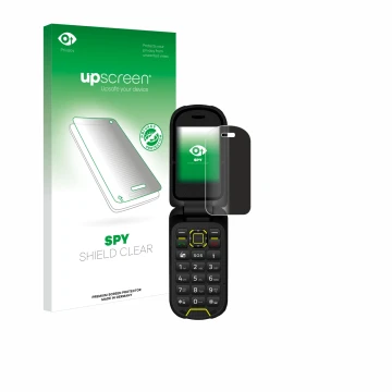 Parte frontal de un envase de producto con el logotipo de la marca upscreen. Al lado se muestra el dispositivo Hammer Bow LTE 