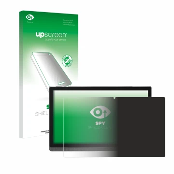 Parte frontal de un envase de producto con el logotipo de la marca upscreen. Al lado se muestra el dispositivo Mesawo MES-B1 1