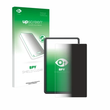 Parte frontal de un envase de producto con el logotipo de la marca upscreen. Al lado se muestra el dispositivo SGIN T12S 11.97