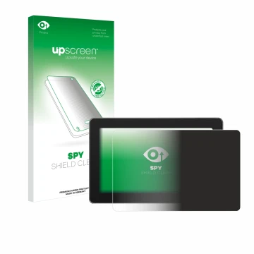 Parte frontal de un envase de producto con el logotipo de la marca upscreen. Al lado se muestra el dispositivo SmallHD Indie 5