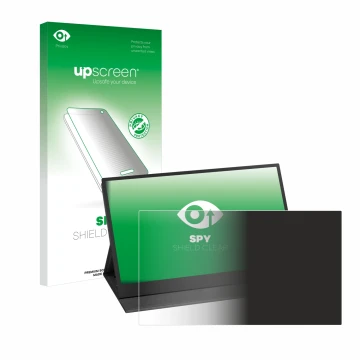 Parte frontal de un envase de producto con el logotipo de la marca upscreen. Al lado se muestra el dispositivo Yodoit PTM15 15