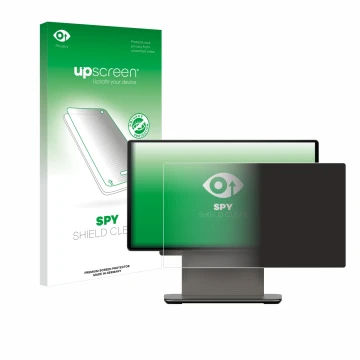 Parte frontal de un envase de producto con el logotipo de la marca upscreen. Al lado se muestra el dispositivo Sunmi D3 PRO co