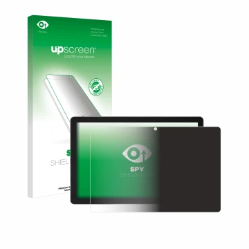 Parte frontal de un envase de producto con el logotipo de la marca upscreen. Al lado se muestra el dispositivo Xgody N02 Pro 1