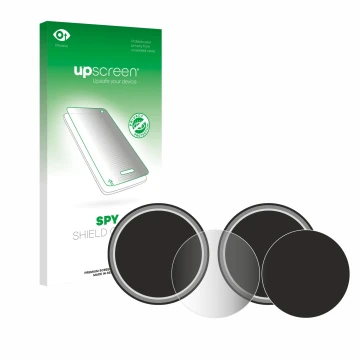 Parte frontal de un envase de producto con el logotipo de la marca upscreen. Al lado se muestra el dispositivo Numark NS4FX (J