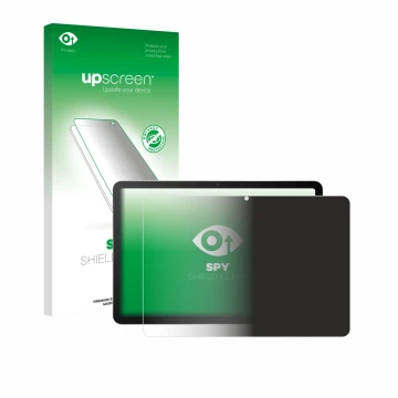Parte frontal de un envase de producto con el logotipo de la marca upscreen. Al lado se muestra el dispositivo Wacom MovinkPad