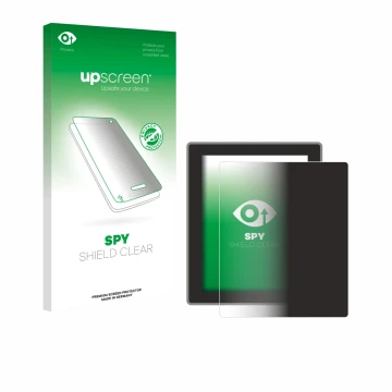 Parte frontal de un envase de producto con el logotipo de la marca upscreen. Al lado se muestra el dispositivo Peterson Strobo