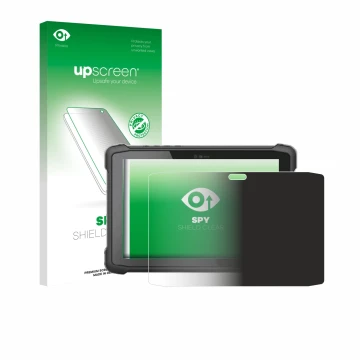Parte frontal de un envase de producto con el logotipo de la marca upscreen. Al lado se muestra el dispositivo Hematec SolidTa