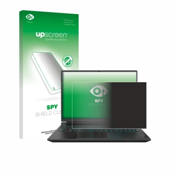Parte frontal de un envase de producto con el logotipo de la marca upscreen. Al lado se muestra el dispositivo Gigabyte G6X co