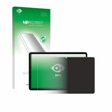 Parte frontal de un envase de producto con el logotipo de la marca upscreen. Al lado se muestra el dispositivo Xiaomi Redmi Pa