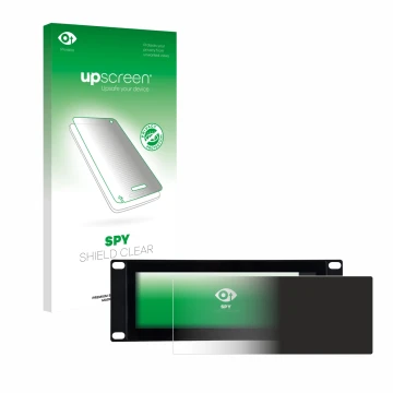 Parte frontal de un envase de producto con el logotipo de la marca upscreen. Al lado se muestra el dispositivo GeeekPi DP-0059