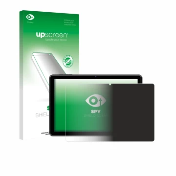 Parte frontal de un envase de producto con el logotipo de la marca upscreen. Al lado se muestra el dispositivo Hasskya K30/K50