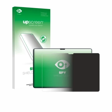 Parte frontal de un envase de producto con el logotipo de la marca upscreen. Al lado se muestra el dispositivo Xiaomi Pad 7 Ul