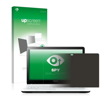 Parte frontal de un envase de producto con el logotipo de la marca upscreen. Al lado se muestra el dispositivo Philips 24BDL41