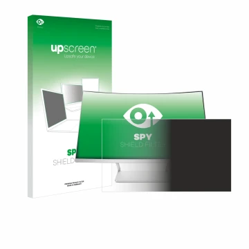 Parte frontal de un envase de producto con el logotipo de la marca upscreen. Al lado se muestra el dispositivo HP Z4N74AA con 