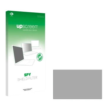 Parte frontal de un envase de producto con el logotipo de la marca upscreen. Al lado está el protector de pantalla correspondi