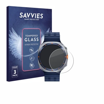 Parte frontal de un envase de producto con el logotipo de la marca Savvies. Al lado se muestra el dispositivo Samsung Galaxy W