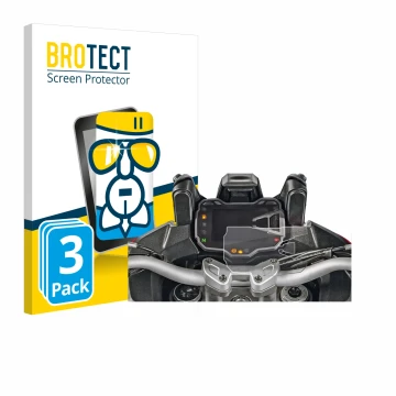 Parte frontal de un envase de producto con el logotipo de la marca BROTECT. Al lado se muestra el dispositivo Ducati Multistra