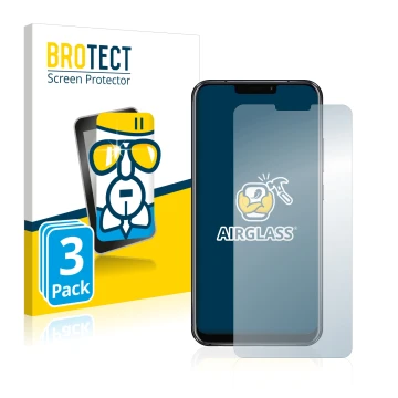 Parte frontal de un envase de producto con el logotipo de la marca BROTECT. Al lado se muestra el dispositivo ASUS ZenFone 5 Z