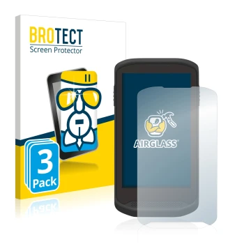 Parte frontal de un envase de producto con el logotipo de la marca BROTECT. Al lado se muestra el dispositivo Zebra TC20 Touch