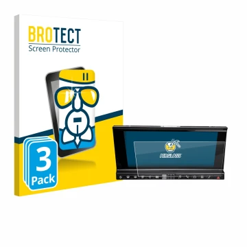 Parte frontal de un envase de producto con el logotipo de la marca BROTECT. Al lado se muestra el dispositivo DS 7 Crossback I