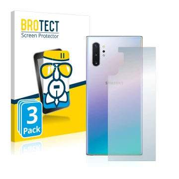 Parte frontal de un envase de producto con el logotipo de la marca BROTECT. Al lado se muestra el dispositivo Samsung Galaxy N