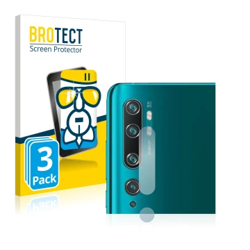 Parte frontal de un envase de producto con el logotipo de la marca BROTECT. Al lado se muestra el dispositivo Xiaomi Mi Note 1