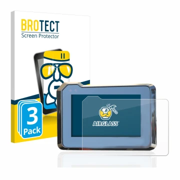 Parte frontal de un envase de producto con el logotipo de la marca BROTECT. Al lado se muestra el dispositivo KTM 1290 Super D