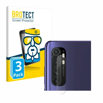 Parte frontal de un envase de producto con el logotipo de la marca BROTECT. Al lado se muestra el dispositivo Xiaomi Mi Note 1