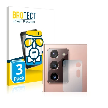 Parte frontal de un envase de producto con el logotipo de la marca BROTECT. Al lado se muestra el dispositivo Samsung Galaxy N