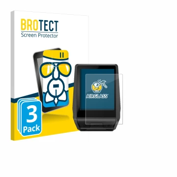 Parte frontal de un envase de producto con el logotipo de la marca BROTECT. Al lado se muestra el dispositivo Bosch Nyon 2020 