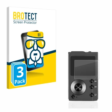 Parte frontal de un envase de producto con el logotipo de la marca BROTECT. Al lado se muestra el dispositivo Surfans F20 con 