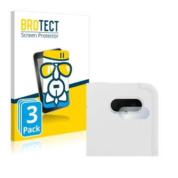 Parte frontal de un envase de producto con el logotipo de la marca BROTECT. Al lado se muestra el dispositivo Samsung Galaxy T