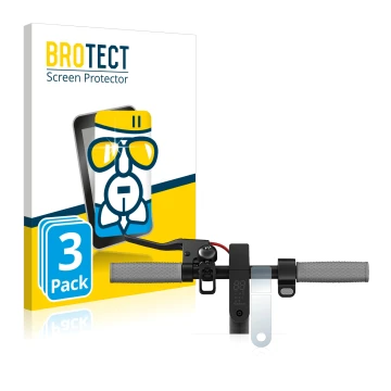 Parte frontal de un envase de producto con el logotipo de la marca BROTECT. Al lado se muestra el dispositivo Xiaomi Mi 1S con