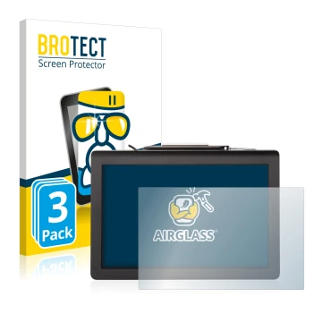 Parte frontal de un envase de producto con el logotipo de la marca BROTECT. Al lado se muestra el dispositivo Signotec Pen Dis