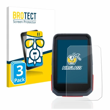 Parte frontal de un envase de producto con el logotipo de la marca BROTECT. Al lado se muestra el dispositivo Sigma ROX 4.0 co